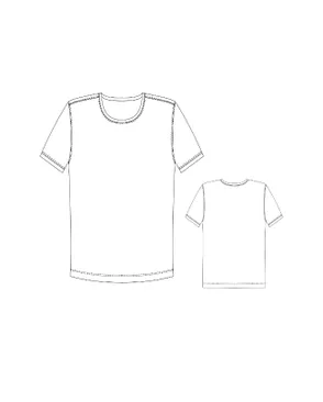 Выкройка: футболка мужская_M-T1 арт. ВКК-4561-4-ВП1355