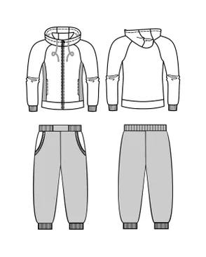 Выкройка: костюм Д 003 (куртка и брюки) арт. ВКК-3019-6-ВП0695 Выкройка: костюм Д 003 (куртка и брюки) арт. ВКК-3019-6-ВП0695