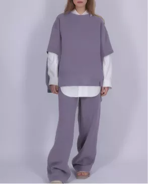 Выкройка: костюм женский из футера № 287 арт. ВКК-4934-1-ВП1589