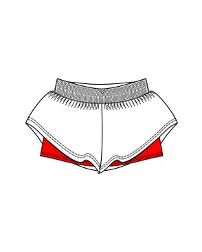 Выкройка: шорты гимнастические арт. ВКК-2992-8-ВП0669 Выкройка: шорты гимнастические арт. ВКК-2992-8-ВП0669