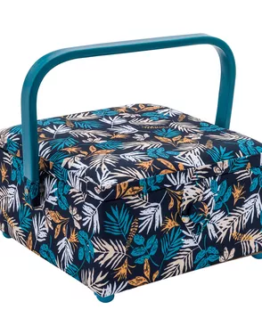 MRS/629 PVC Tray Шкатулка малая, декоративная 'Тропические листья' цв. синий, 20*20*11см арт. АРС-61475-1-АРС0001292077 MRS/629 PVC Tray Шкатулка малая, декоративная 'Тропические листья' цв. синий, 20*20*11см арт. АРС-61475-1-АРС0001292077