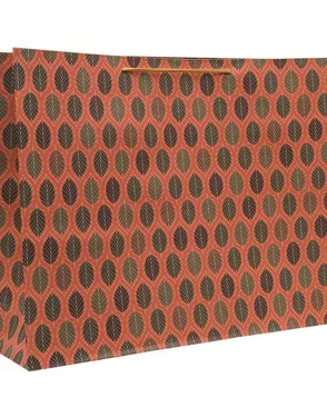 Пакет подарочный крафтовый 'Листики', 50*13*38см, 170г/м2 арт. АРС-61592-1-АРС0001298879