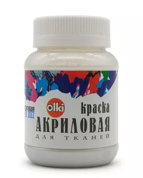 2230 Краска акриловая для ткани металлик, перламутровая, 100мл, Olki арт. АРС-50115-1-АРС0000820821
