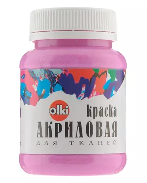 2346 Краска акриловая для ткани, орхидея, 100мл, Olki арт. АРС-50209-1-АРС0000825776