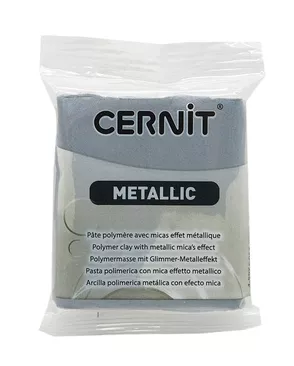 CE0870056 Пластика полимерная запекаемая 'Cernit METALLIC' 56 гр. (080 серебро) арт. АРС-9646-1-АРС0001169391