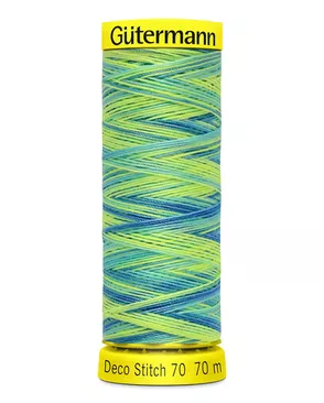 06 Нить Deco Stitch 70 мультиколор для декоративных швов, 70м, 100% п/э Gutermann 702161 (9968) арт. АРС-15026-1-АРС0001220247