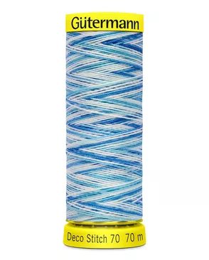 06 Нить Deco Stitch 70 мультиколор для декоративных швов, 70м, 100% п/э Гутерманн 702161 (9954) арт. АРС-15027-1-АРС0001220248