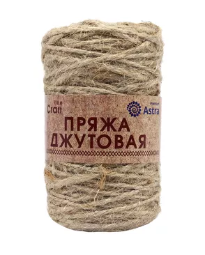 Пряжа Astra Premium 'Джутовая' 50гр. 50м (100% джут) арт. АРС-24001-1-АРС0001228238