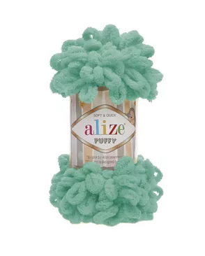 Пряжа Alize 'Puffy' 100г 9м (100% микрополиэстер) (490 морская волна) арт. АРС-43844-1-АРС0001161379