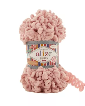 Пряжа Alize 'Puffy Fine' 100г 14м (100% микрополиэстер) (161 пудра) арт. АРС-44065-1-АРС0001226893