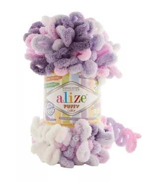 Пряжа Alize 'Puffy Color' 100г 9м (100% микрополиэстер) (6305 секционный) арт. АРС-44177-1-АРС0001236371