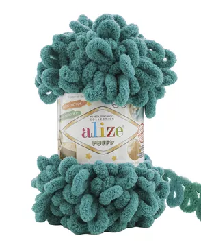 Пряжа Alize 'Puffy' 100г 9м (100% микрополиэстер) (847 изумруд) арт. АРС-44419-1-АРС0001265401