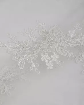 Вышивка на сетке с пайеткой и бусинами арт. ПКП-29-1-26488.009