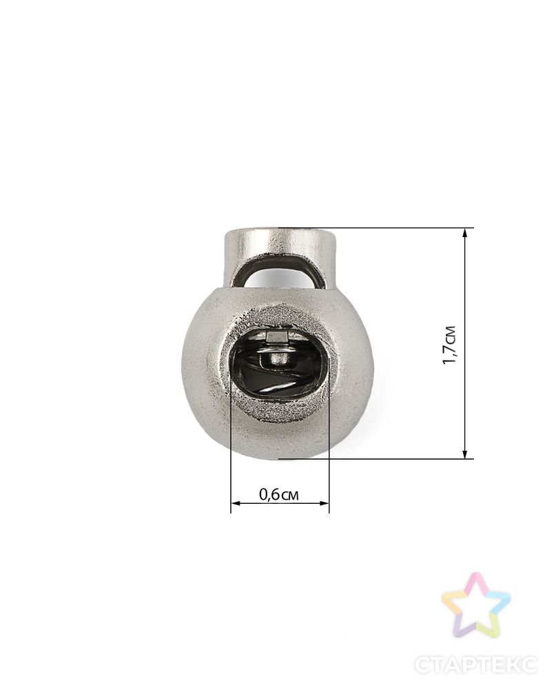 Фиксатор пластик р.1,5х1,7см (100шт) арт. ФМ-20-1-37244.001 - рис. 1