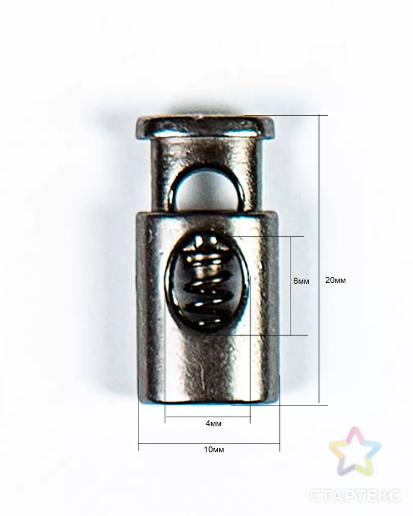 Зажим металлический металл 50шт арт. ФМ-32-1-46984 - рис. 1