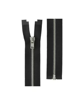 Молнии металл никель ZIP 3N однозамковые Т3 40см арт. ГММ-11536-7-ГММ0019688