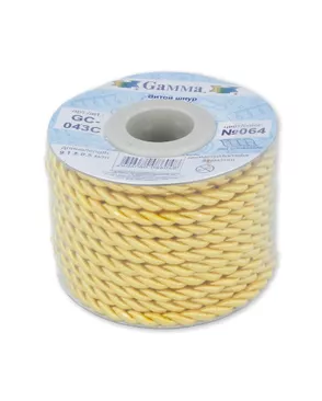 Шнур витой GC-043C д.0,4см (9,1м) арт. ГММ-13937-7-ГММ0022583