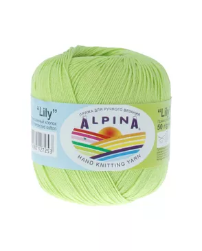 Пряжа ALPINA "LILY" 100% мерсеризованный хлопок 10 х 50 г 175 м ± 5 м арт. ГММ-101431-1-ГММ001169839522