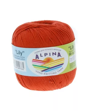 Пряжа ALPINA "LILY" 100% мерсеризованный хлопок 10 х 50 г 175 м ± 5 м арт. ГММ-101431-18-ГММ019237199192