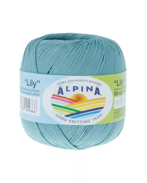 Пряжа ALPINA "LILY" 100% мерсеризованный хлопок 10 х 50 г 175 м ± 5 м арт. ГММ-101431-20-ГММ019237199642
