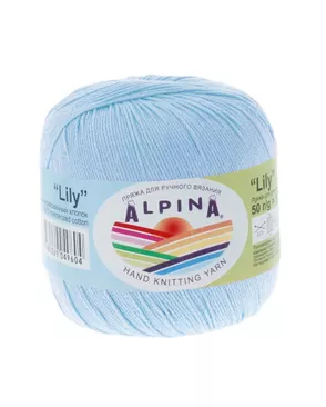 Пряжа ALPINA "LILY" 100% мерсеризованный хлопок 10 х 50 г 175 м ± 5 м арт. ГММ-101431-25-ГММ000606767552