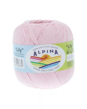 Пряжа ALPINA "LILY" 100% мерсеризованный хлопок 10 х 50 г 175 м ± 5 м арт. ГММ-101431-27-ГММ000606767632