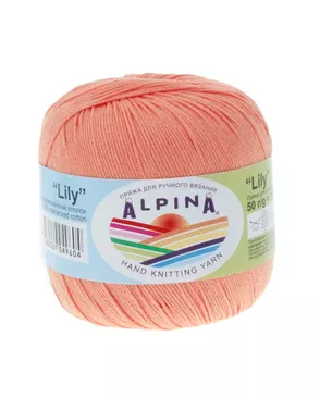 Пряжа ALPINA "LILY" 100% мерсеризованный хлопок 10 х 50 г 175 м ± 5 м арт. ГММ-101431-42-ГММ000855276622