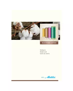 Цветовая карта, AMANN GROUP METTLER, SILK-FINISH COTTON арт. ГЕЛ-23295-1-ГЕЛ0091465