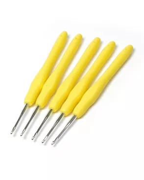 Крючок алюминиевый Maxwell Colors с резиновой ручкой д.2,5мм арт. МГ-35592-1-МГ0260248