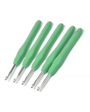Крючок алюминиевый Maxwell Colors с резиновой ручкой д.4,5мм арт. МГ-35596-1-МГ0260252