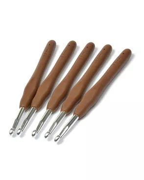 Крючок алюминиевый Maxwell Colors с резиновой ручкой д.5,5мм арт. МГ-35598-1-МГ0260254