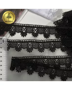 Кружево гипюр ш.2,5см цв.2 черный арт. МГ-77261-1-МГ0721827