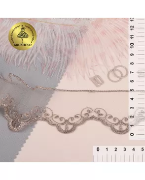 Кружево на жесткой сетке Exclusive 2BS228K1 ш.5см (N4815 кофе) арт. МГ-109890-1-МГ0982082